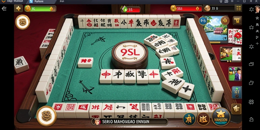 Tampilan gameplay Mahjong yang menantang dan menarik di 9SL.