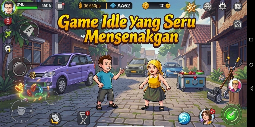 Tampilan menarik dari gameplay Idle AA62 yang menawan.