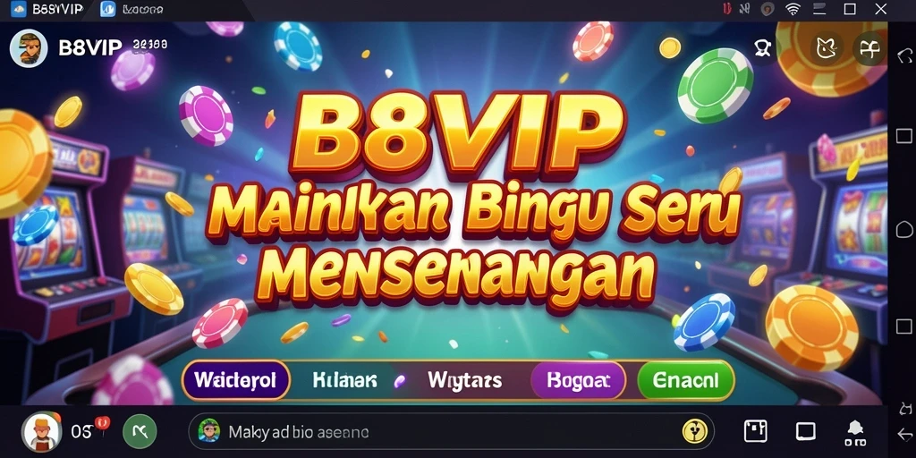 Tampilan menarik gameplay Bingo di B8VIP dengan berbagai tema.