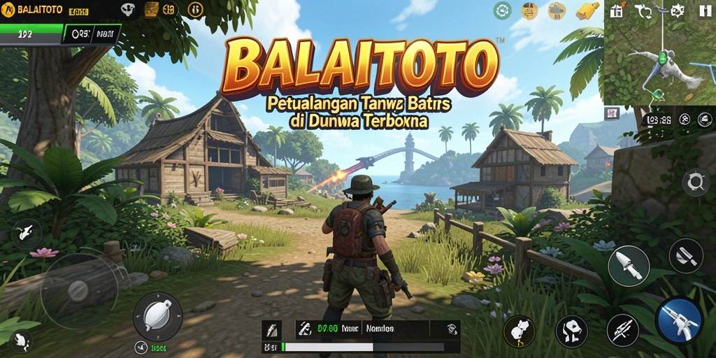 Tampilan gameplay menakjubkan dari BALAITOTO dalam dunia terbuka.