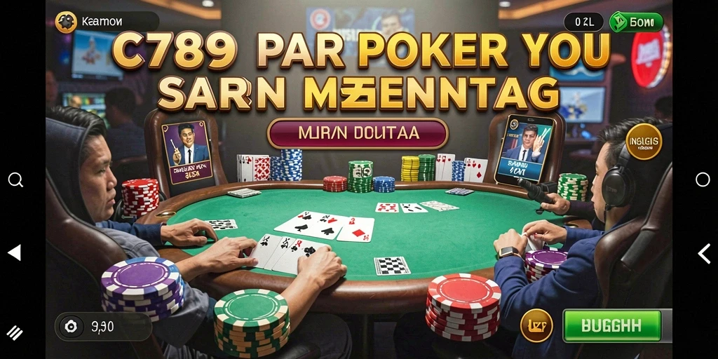 Tampilan gameplay menarik dalam aplikasi C789 Poker.
