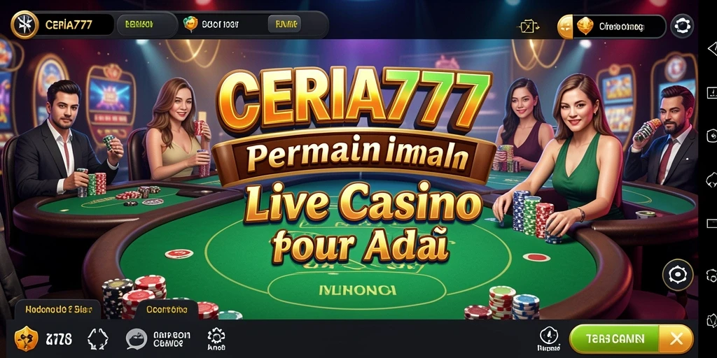 Tampilan gameplay Live Casino yang seru di CERIA777.