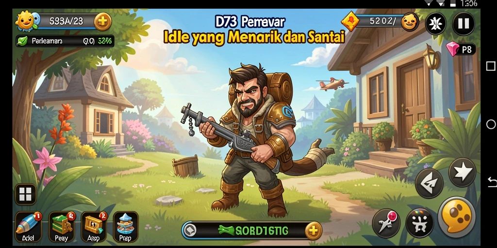 Tampilan menarik dari gameplay D73 yang memukau.