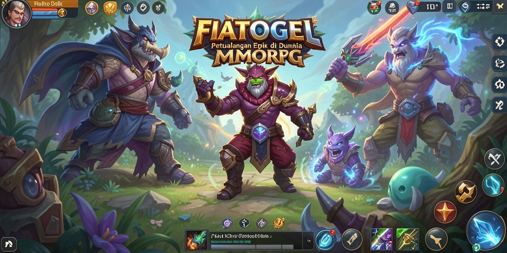 Tampilan menarik dari gameplay FIATOGEL di dunia MMORPG.