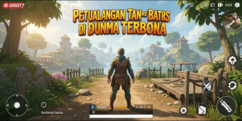 Tangkapan layar menunjukkan petualangan seru di dunia terbuka GOGO77.