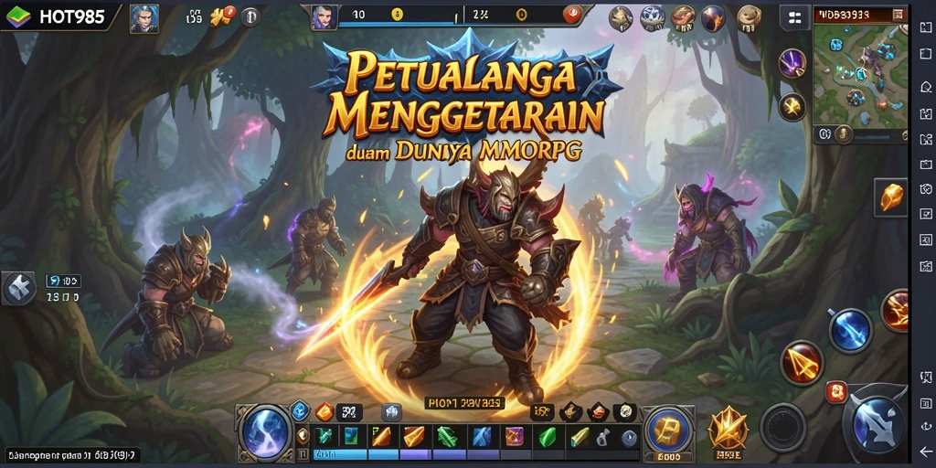 Screenshot gameplay HOT985 menampilkan aksi seru dalam dunia MMORPG.