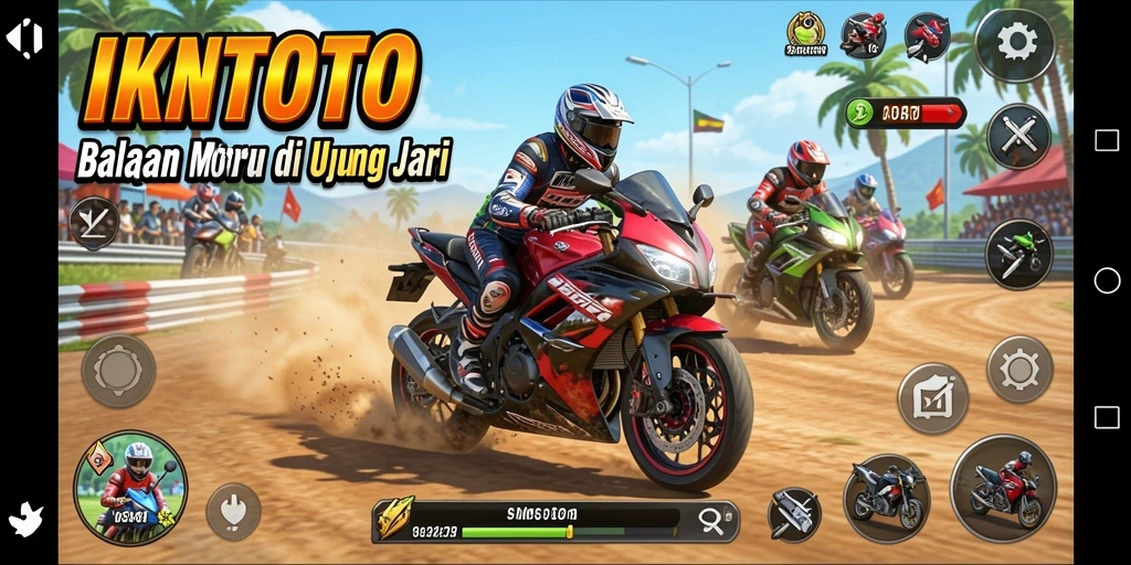 Gameplay seru balapan motor di IKNTOTO.