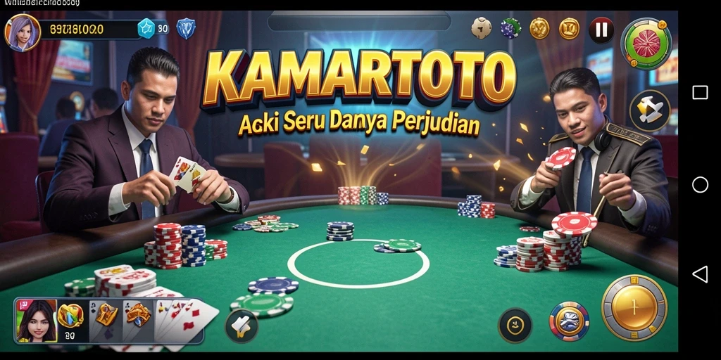 Tangkapan layar KAMARTOTO menampilkan aksi intens dan grafis luar biasa.