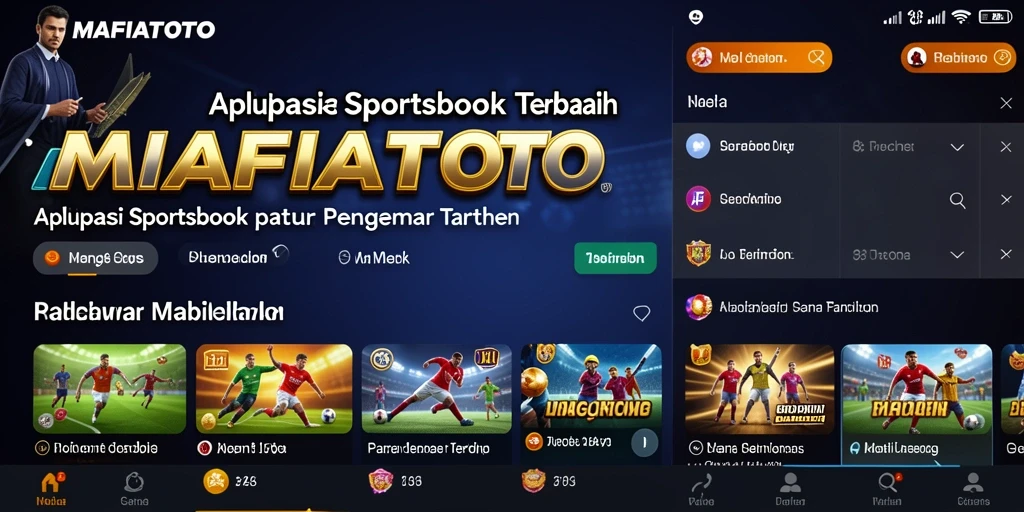 Tampilan gameplay MAFIATOTO dengan taruhan olahraga yang seru.