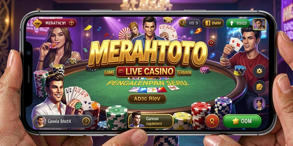 Tampilan gameplay MERAHTOTO yang seru dan interaktif.