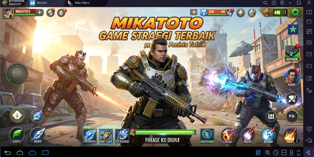 Tangkapan layar gameplay MIKATOTO yang menunjukkan aksi strategi yang mendebarkan.