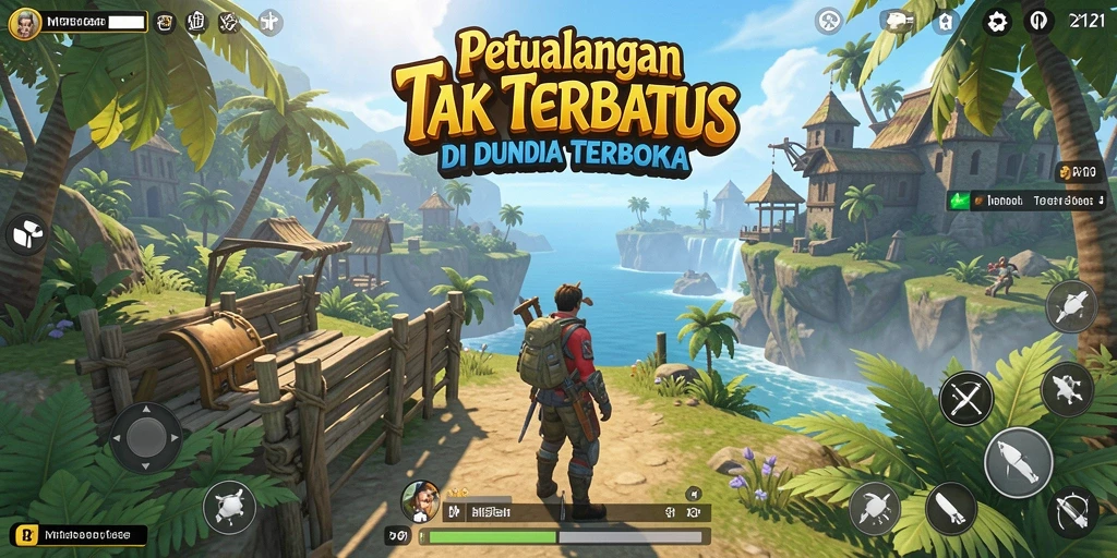 Screenshot gameplay MPO2121 yang menunjukkan eksplorasi dunia terbuka.