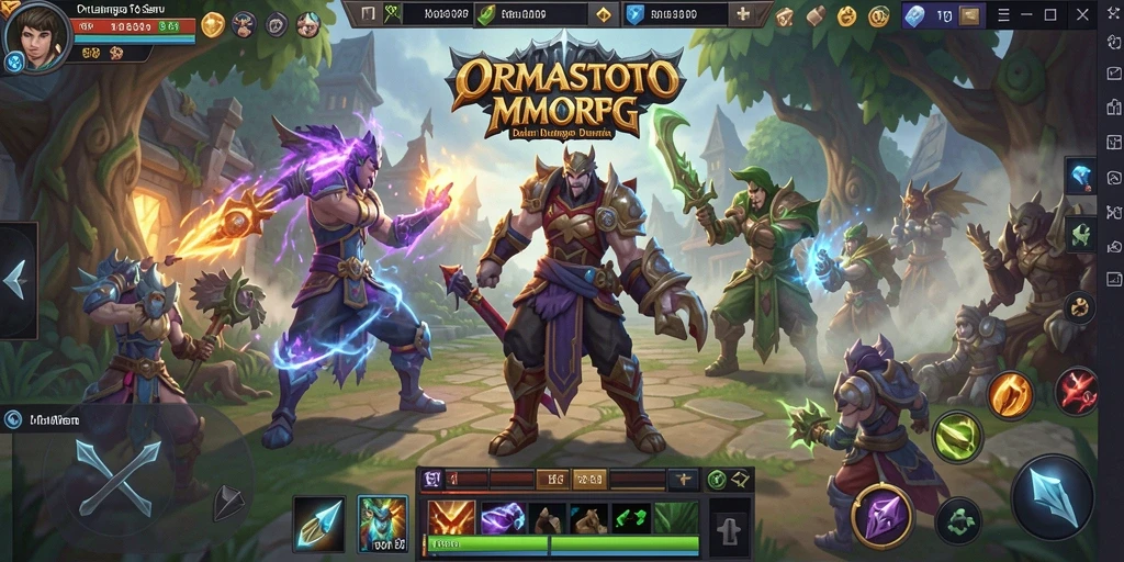 Tampilan gameplay ORMASTOTO yang menakjubkan dalam dunia MMORPG.