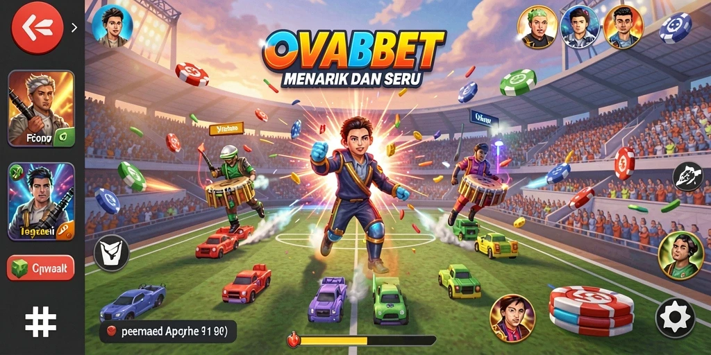 Tampilan gameplay seru dari OVABET yang menampilkan aksi cepat dan keseruan Arcade.