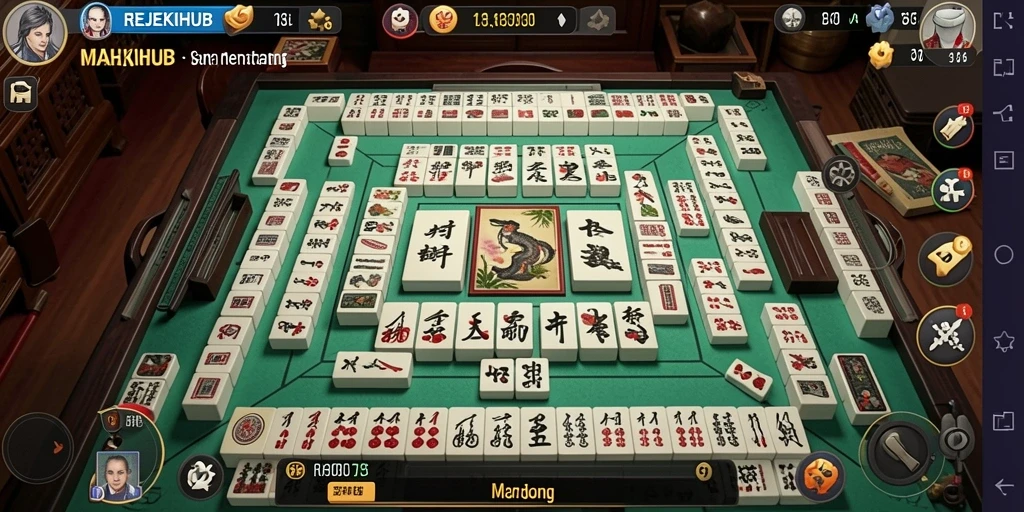 Screenshot gameplay menunjukkan tantangan mahjong yang seru.