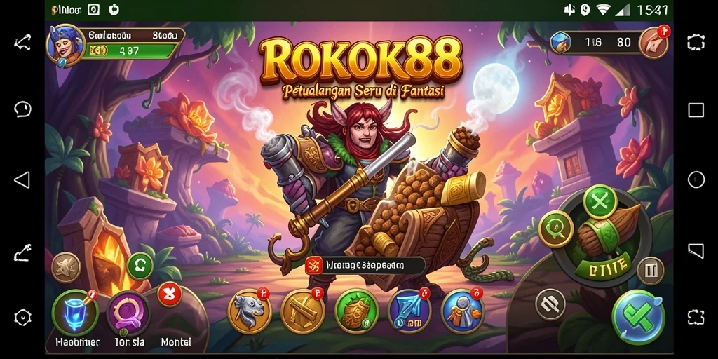 Tampilan gameplay ROKOK88 yang menakjubkan dalam petualangan seru.