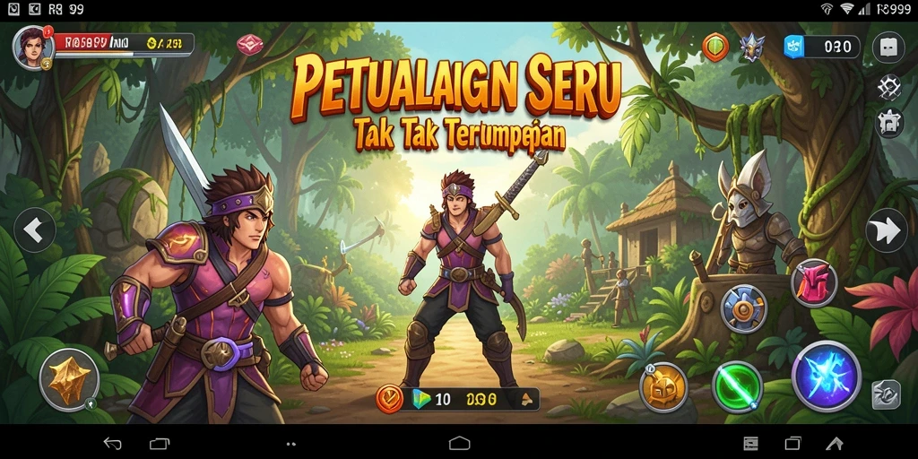 Screenshot gameplay RR999 menunjukkan aksi mendebarkan dalam petualangan.