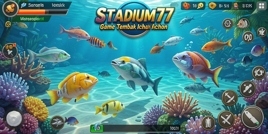 Tampilan gameplay Tembak Ikan yang seru dan menantang.