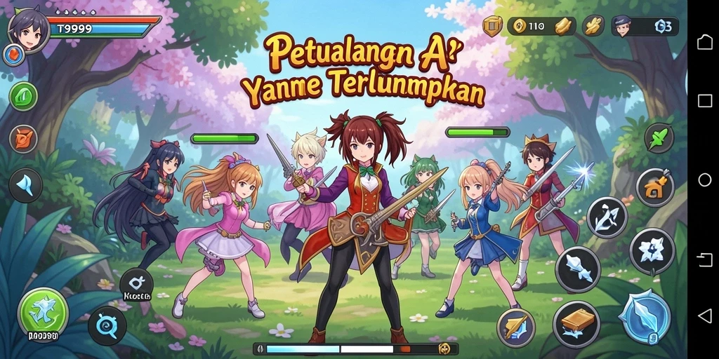 Tangkapan layar gameplay T9999 yang memukau dengan aksi karakter.