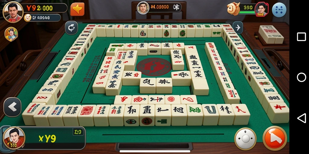 Screeenshot gameplay Y89 menampilkan keseruan permainan Mahjong.