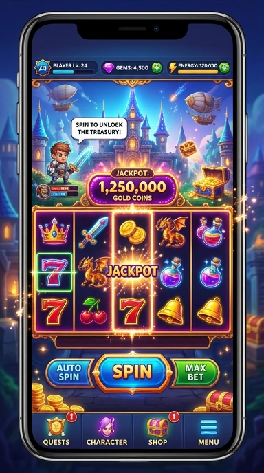 Screenshot aplikasi rpgame menampilkan berbagai pilihan game menarik untuk diunduh.
